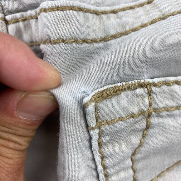 True Religion Geno Pants Men Size 34 Grayish Light Brown Relaxed Slim Stretchy - Picture 8 of 16